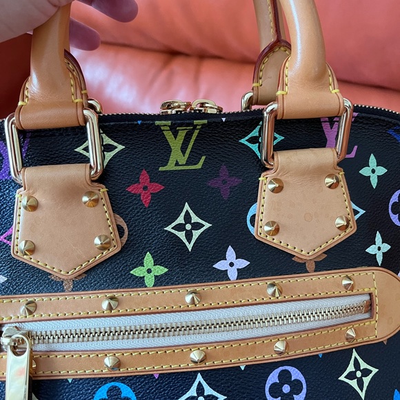 Authentic Louis Vuitton Alma Multicoloured black - Picture 6 of 10